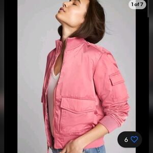 Gap satin bomber jacket - like new